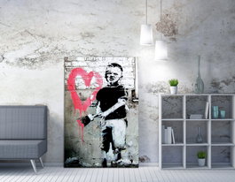 Wallity Lienzo Decorativo Banksy WY37 (70 x 100 cm)